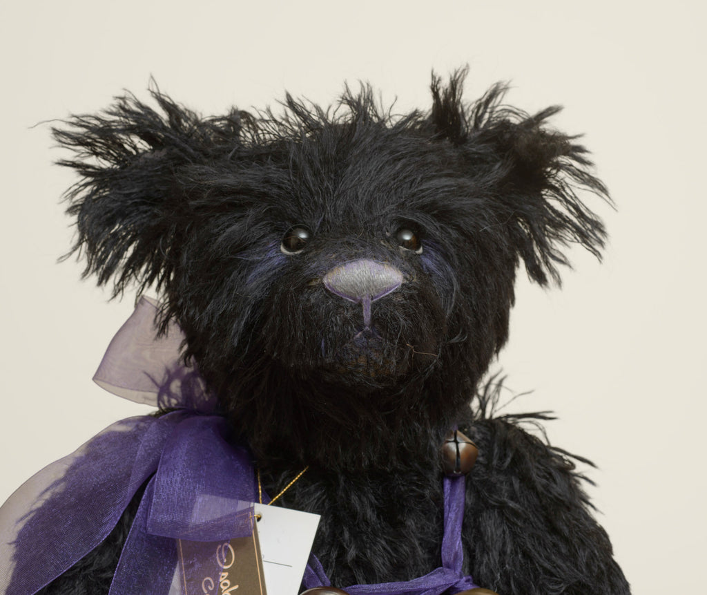 Charlie Bears Indigo - Isabelle Collection - swing tag front showing Isabelle Collection certificate of authenticity signed by Charlotte Morris