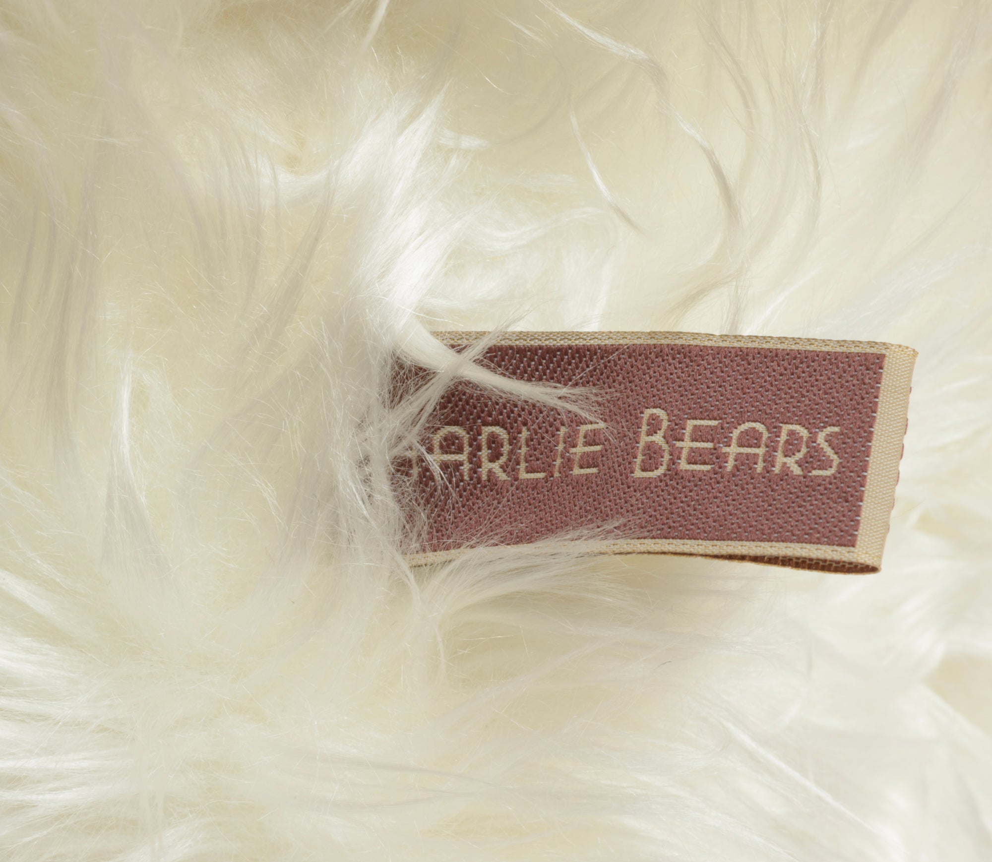 Charlie Bears Baxter - Isabelle Collection - sewn-in label reading Surface Washable, Not Suitable for Children under Three Years, Handmade in Thailand, Charlie Bears Ltd Cornwall England PL15 7PJ