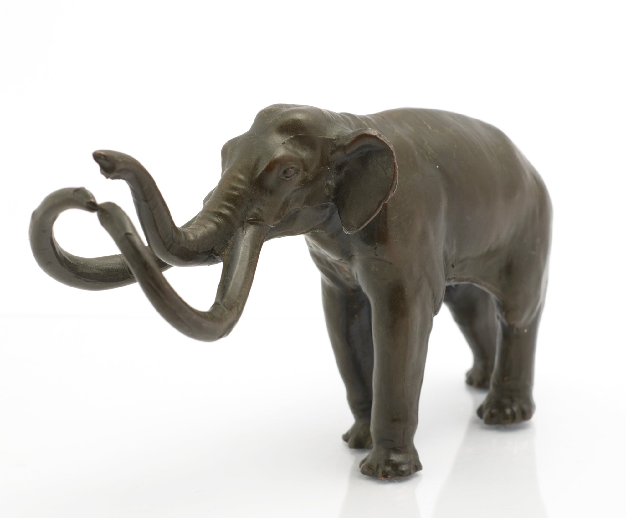 Vintage Bronze Imperial Mammoth Figure - William Wm. Otto - La Brea Tar Pits Series - Circa 1950s to 1960s - C3070