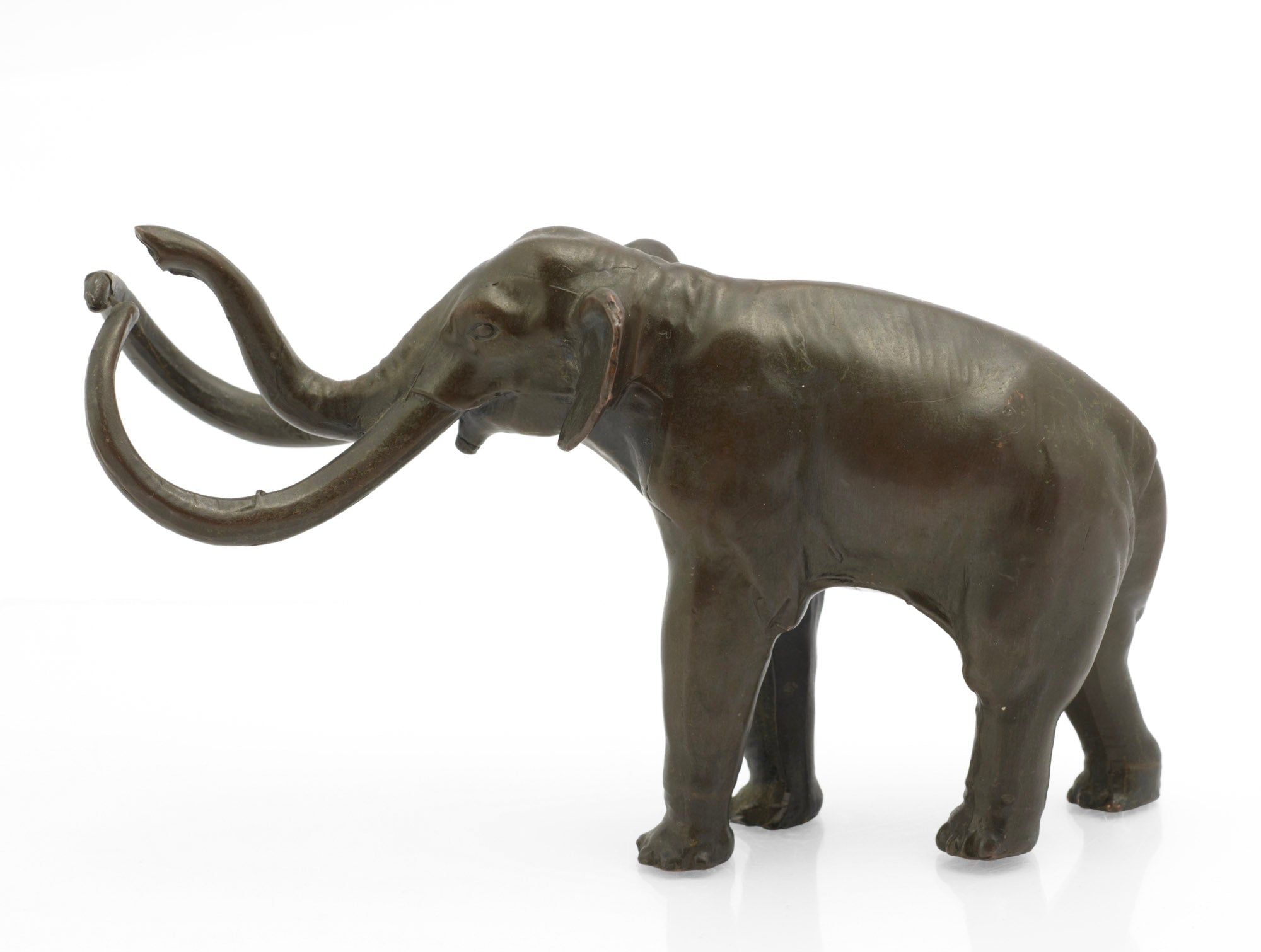 Vintage Bronze Imperial Mammoth Figure - William Wm. Otto - La Brea Tar Pits Series - Circa 1950s to 1960s - C3070
