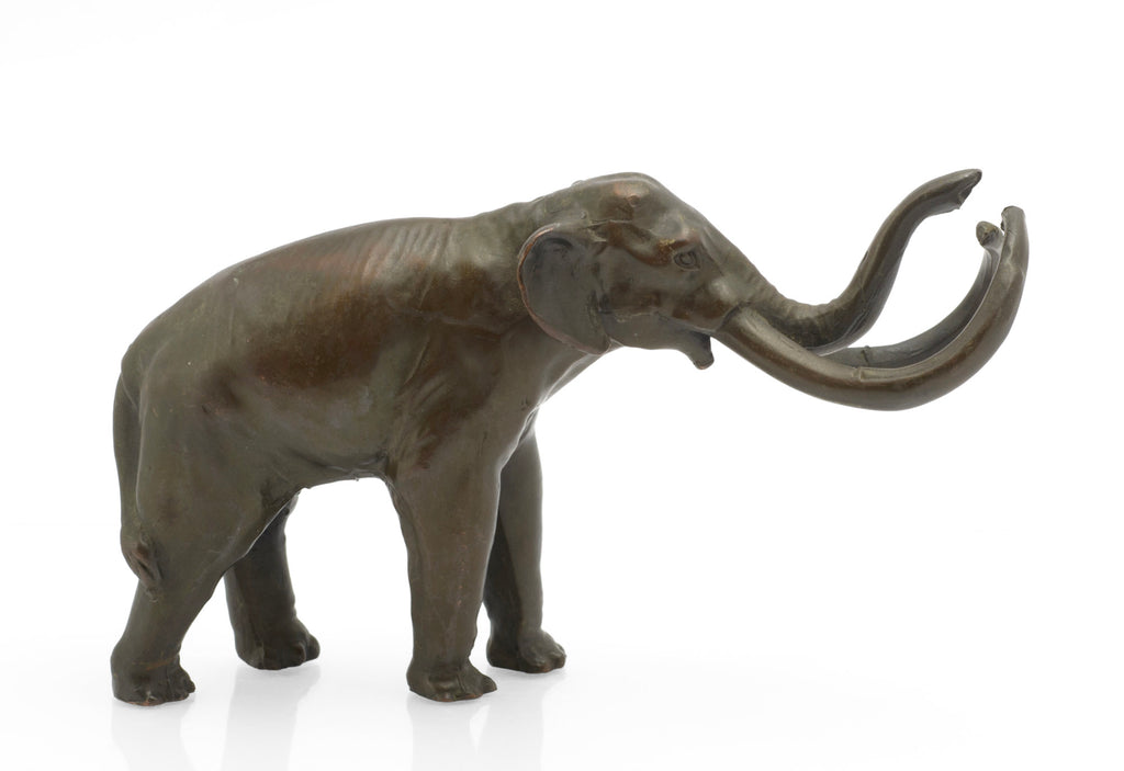 Vintage Bronze Imperial Mammoth Figure - William Wm. Otto - La Brea Tar Pits Series - Circa 1950s to 1960s - C3070