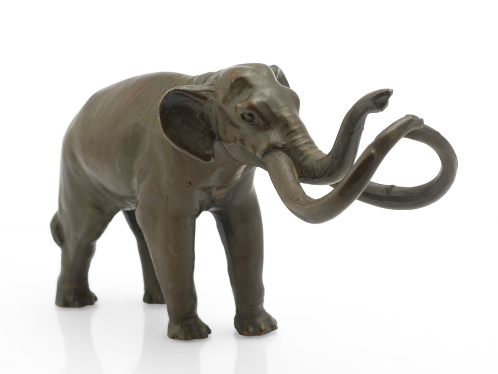Vintage Bronze Imperial Mammoth Figure - William Wm. Otto - La Brea Tar Pits Series - Circa 1950s to 1960s - C3070