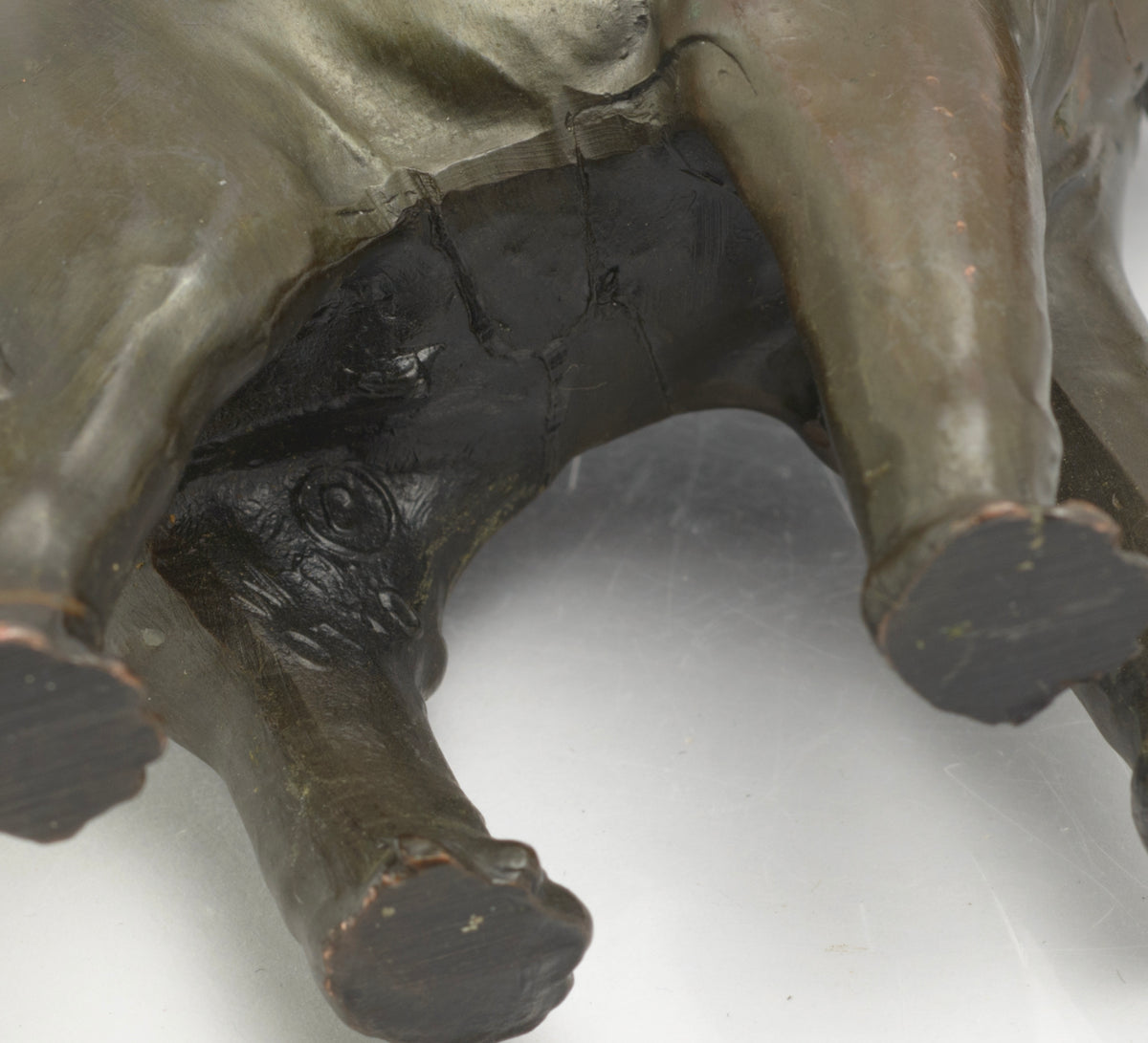 Vintage Bronze Imperial Mammoth Figure - William Wm. Otto - La Brea Tar Pits Series - Circa 1950s to 1960s - C3070