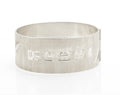 Vintage Sterling Silver Bangle - Bracelon Birmingham Ltd - Feature Hallmarks - Bright Cut Fern Leaves - Patented Spigot Fastening - Birmingham 1977 - C3071