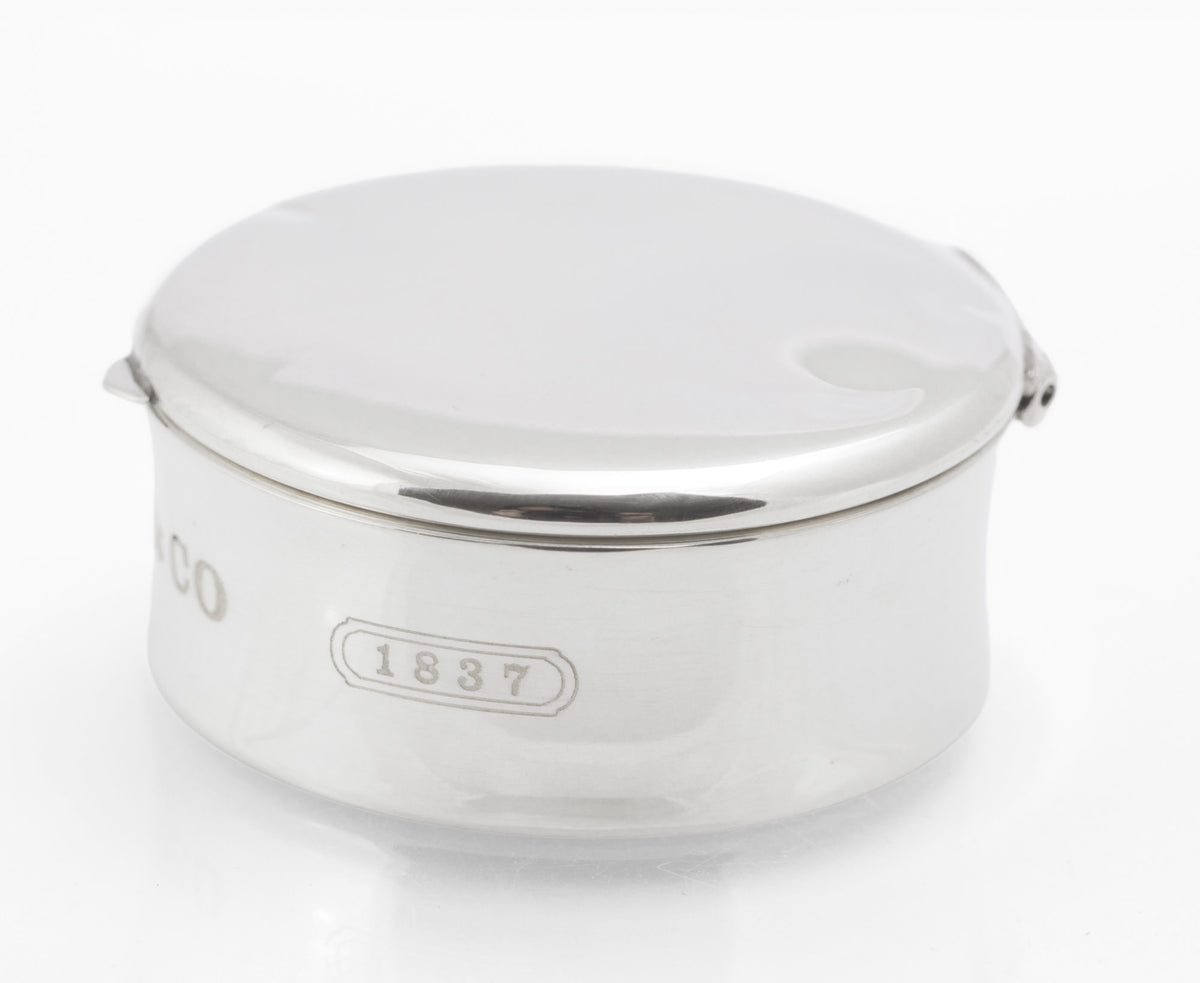 Vintage Tiffany & Co Sterling Silver 1837 Pill Box - Made in Spain - 2001 - C3105