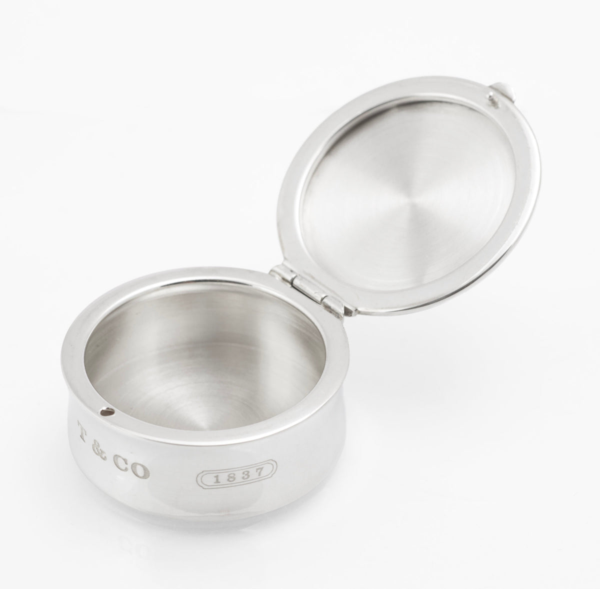 Vintage Tiffany & Co Sterling Silver 1837 Pill Box - Made in Spain - 2001 - C3105