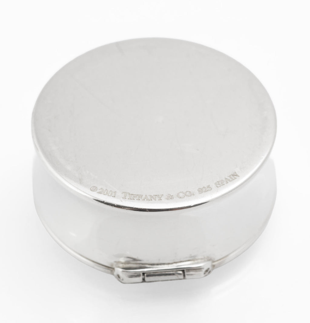 Vintage Tiffany & Co Sterling Silver 1837 Pill Box - Made in Spain - 2001 - C3105