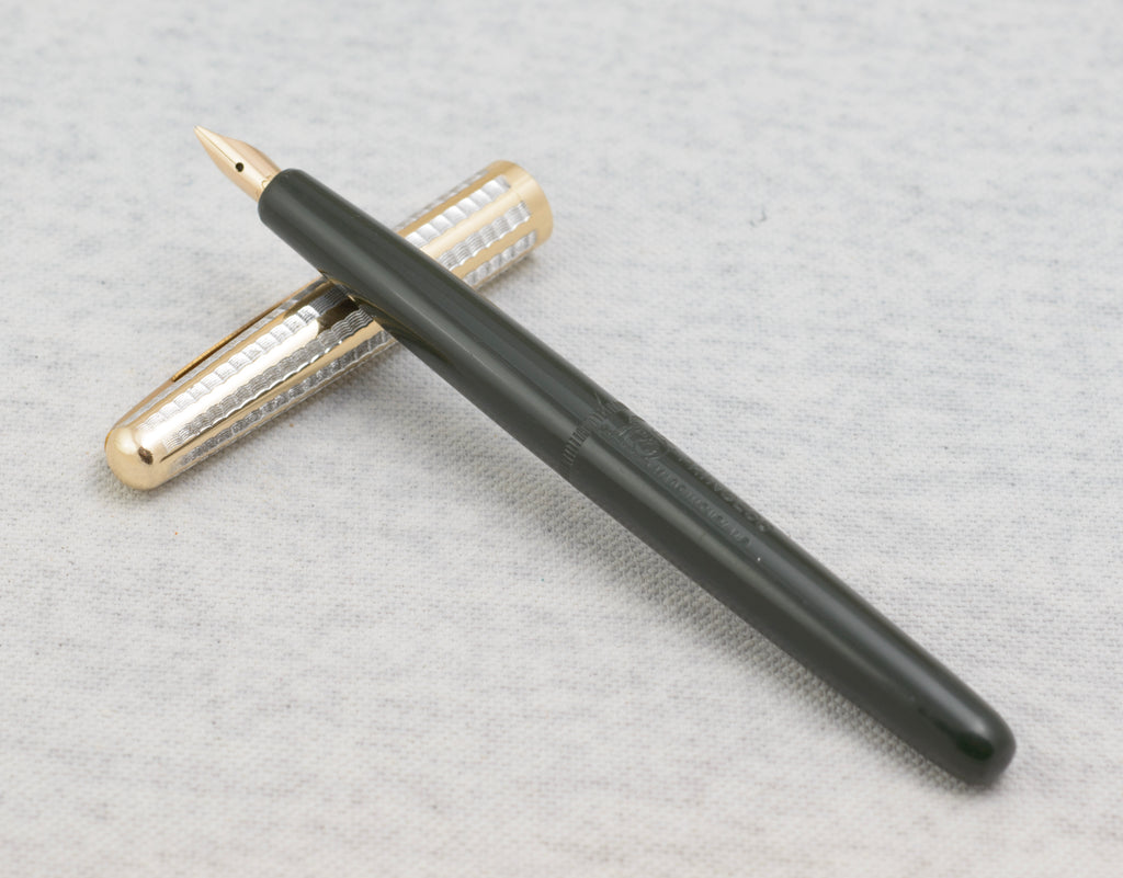 Wyvern Princess name and Wyvern trademark impressed into the dark green resin pen barrel