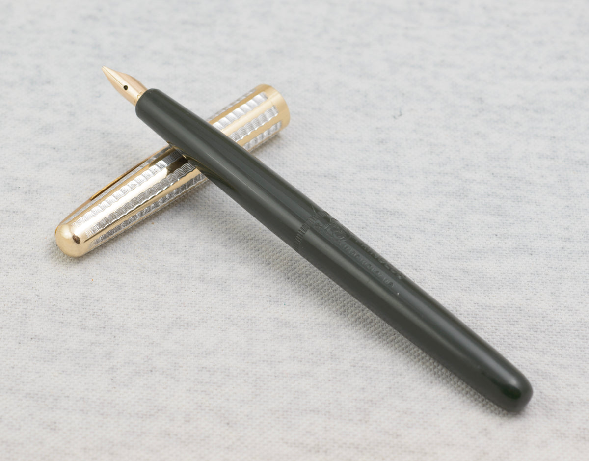 Wyvern Princess name and Wyvern trademark impressed into the dark green resin pen barrel