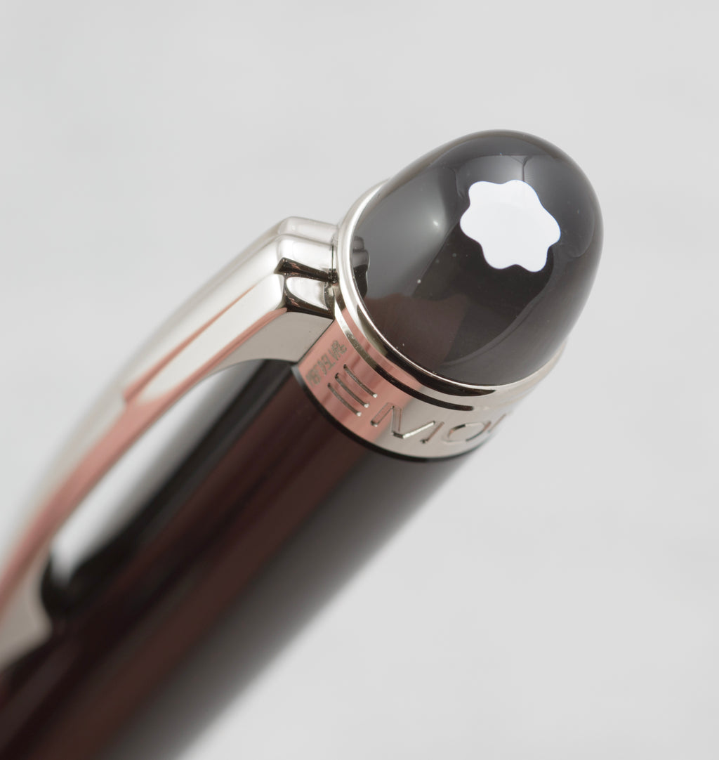 Montblanc StarWalker mechanical pencil in its original presentation box beside the Writing Instruments service guide