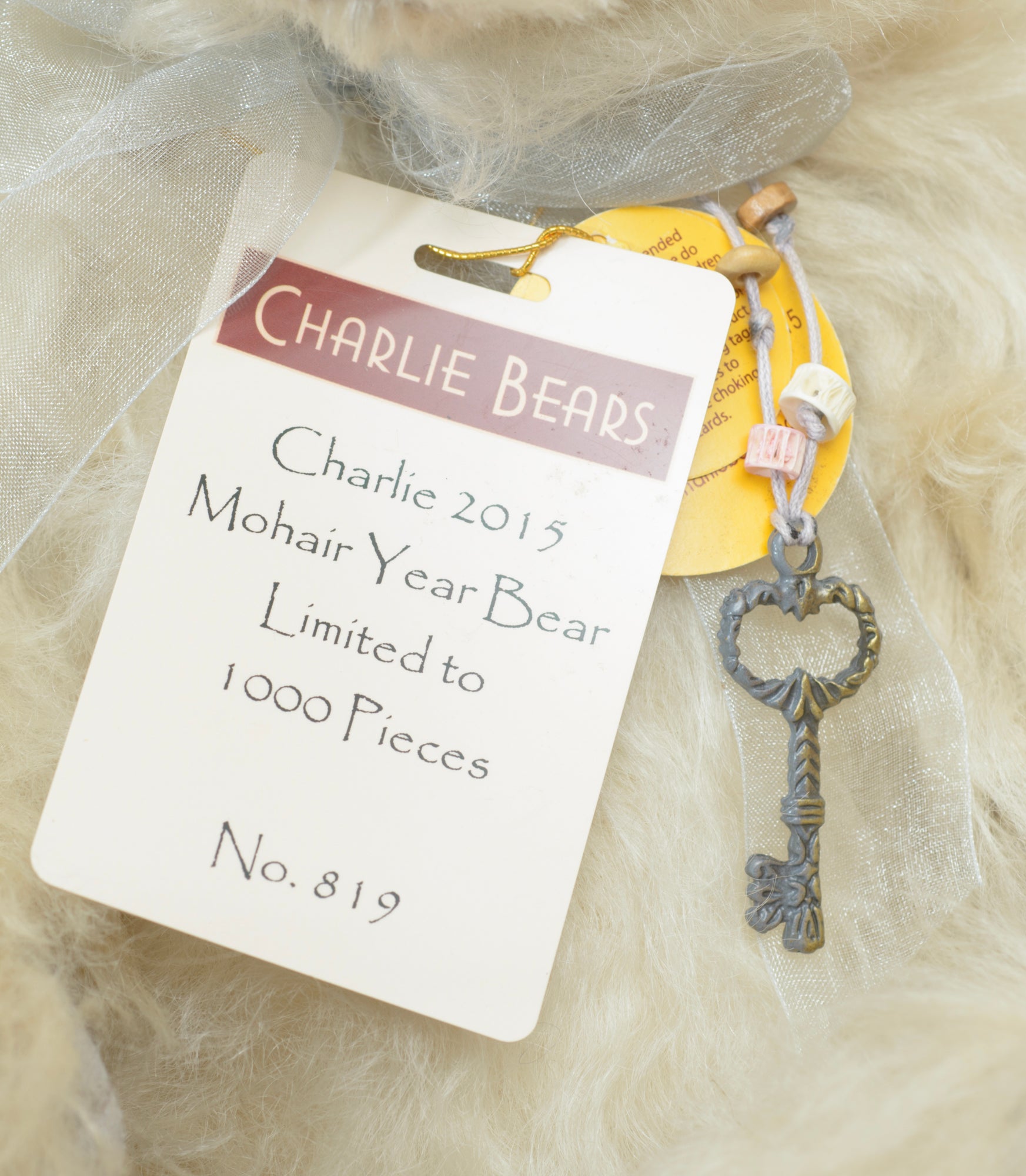 Charlie Bears Isabelle Lee Mohair Year Bear 2015 - Limited Edition 819/1000 ( CBM155395A )