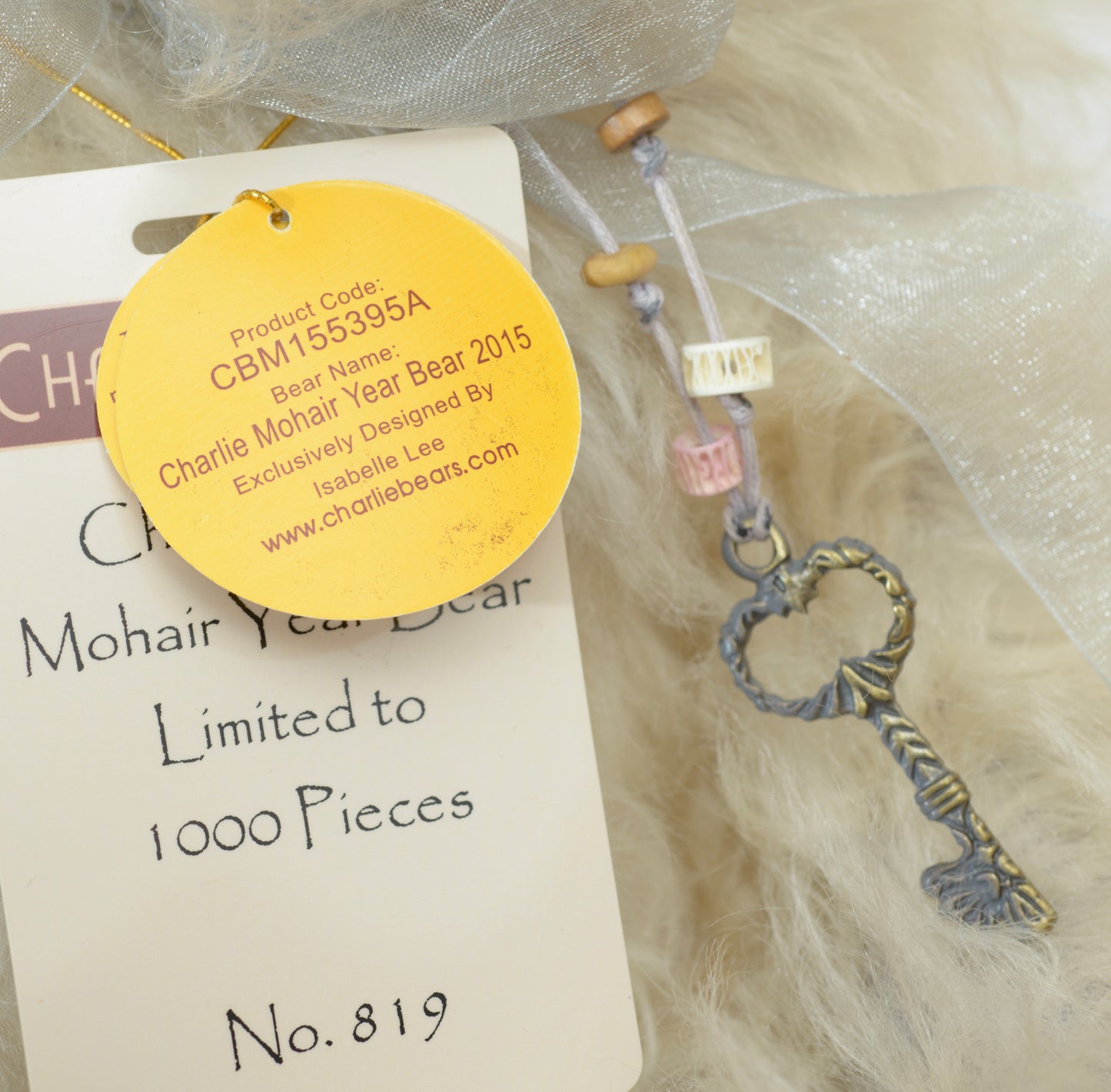 Charlie Bears Isabelle Lee Mohair Year Bear 2015 - Limited Edition 819/1000 ( CBM155395A )