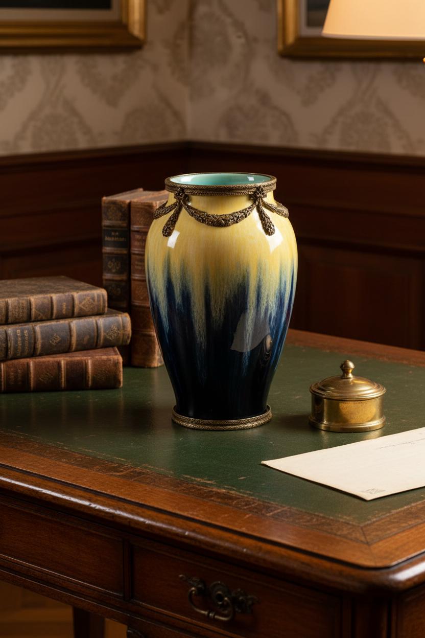 Boch Frères Vase - Writing Desk Lifestyle