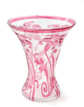 Antique Thomas Webb & Sons Cameo Fleur Art Glass Vase - Cranberry & Clear - Lily Design - c.1890 - 1766