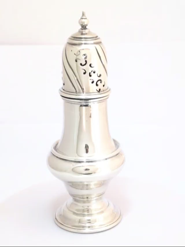 Antique Victorian Hallmarked Sterling Silver Sugar Caster London 1894 (C2842)