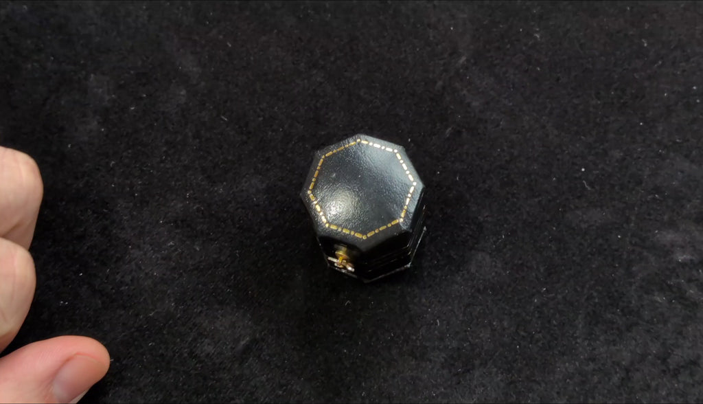 Victorian 15ct Gold Ring - Natural Turquoise and Split Pearls - Strapwork Mount - UK Size J1/2 - C3033