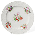Antique Coalport China Dulong Moulded & Floral Spray Plate - Georgian c1820 (Code 0296)