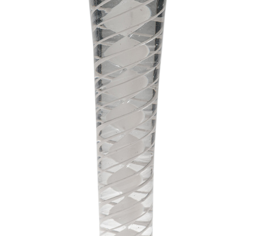 Georgian Antique English Drinking Glass with DSOT Opaque Twist Stem c1760 (Code 1246)