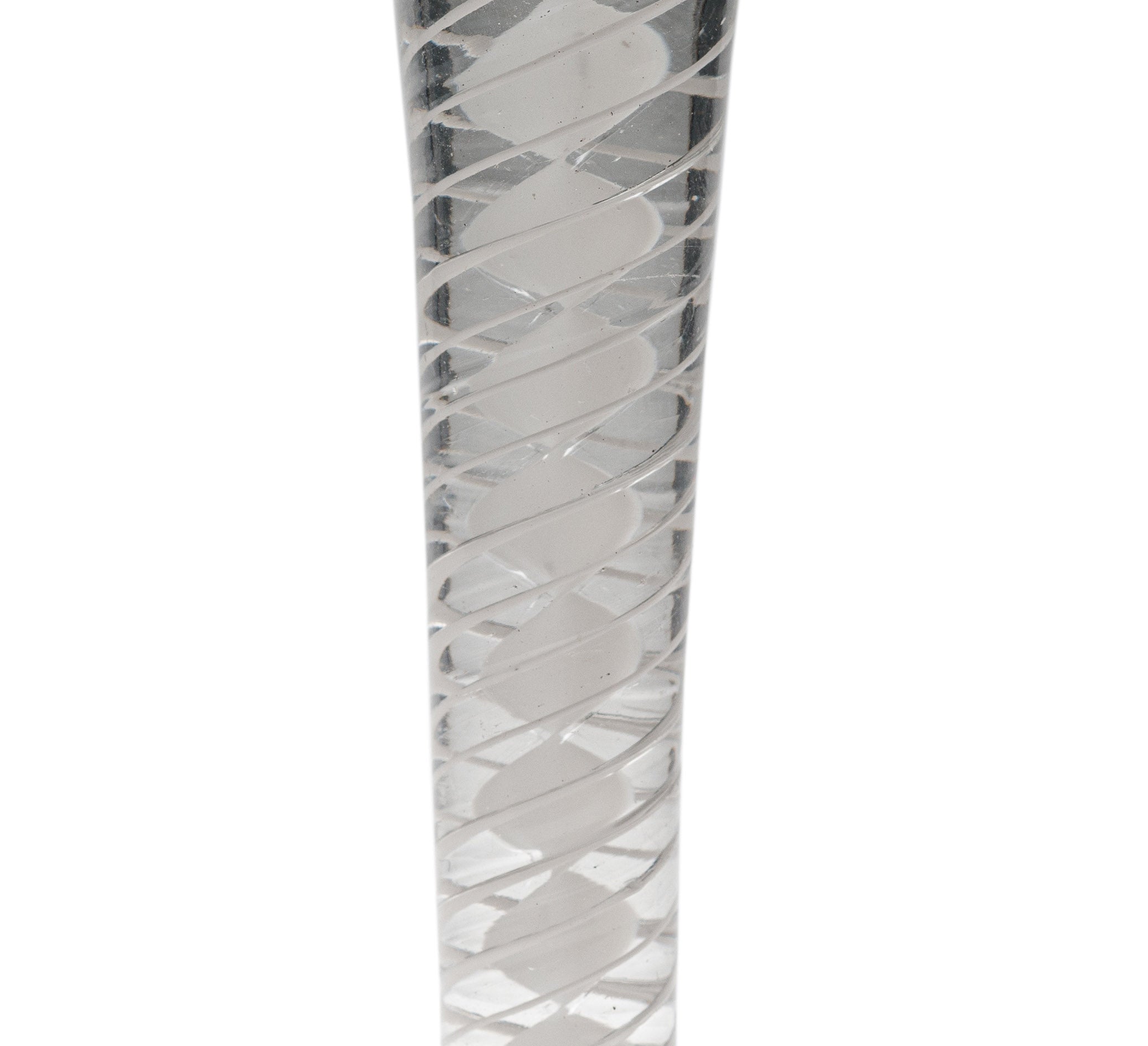 Georgian Antique English Drinking Glass with DSOT Opaque Twist Stem c1760 (Code 1246)