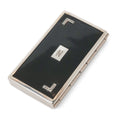 Rare Marathon MA USA Slydacase Art Deco Black Enamel Powder Compact Case (Code 1447)