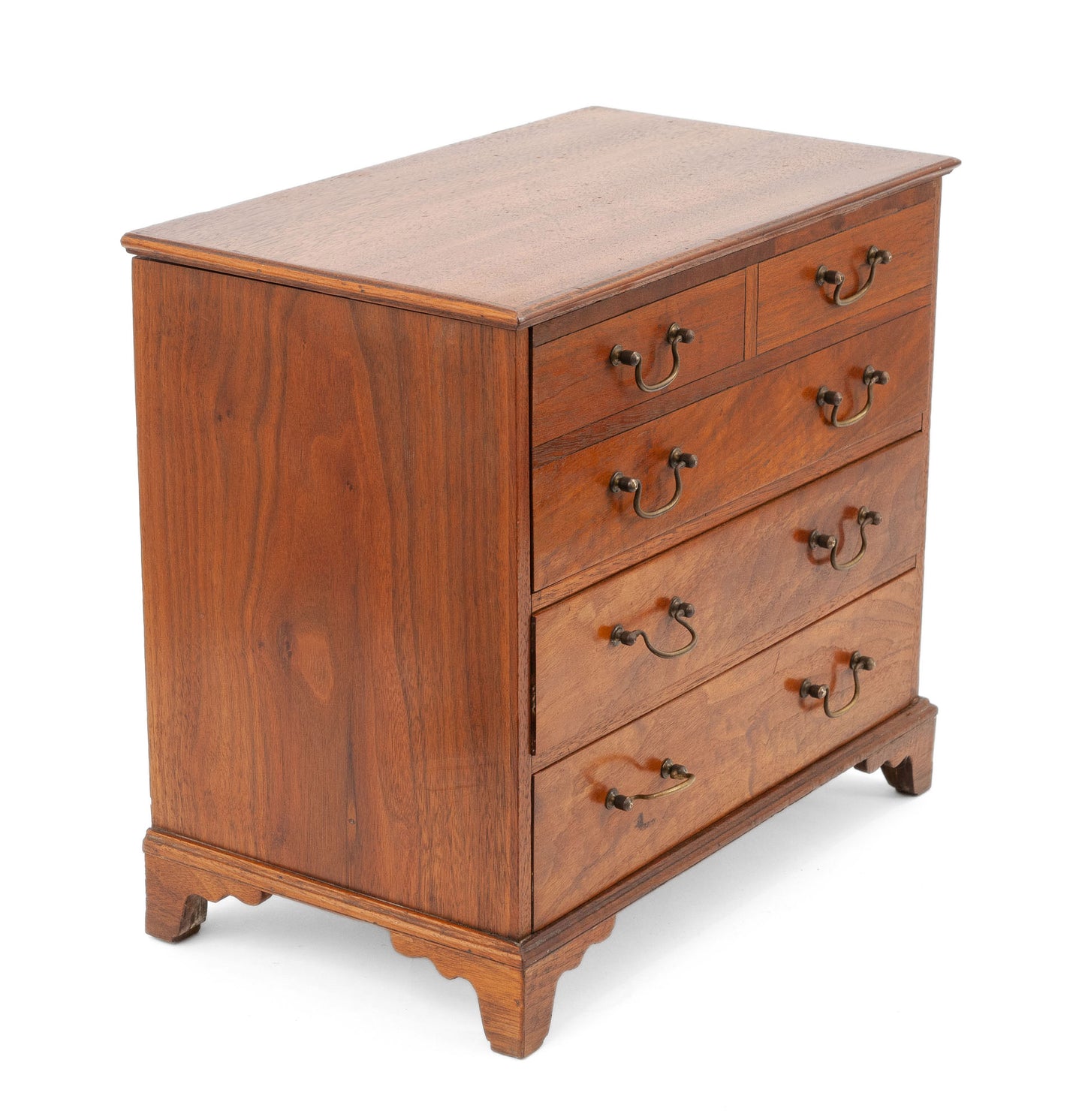 Antique Victorian/Edwardian Mahogany Wood Chest of Drawers Sewing/Jewellery Box (Code 1510)