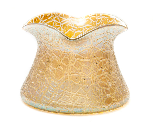 Art Nouveau Loetz Glass Mimosa Candia Vase with Gold Iridescent Finish (Code 1790)