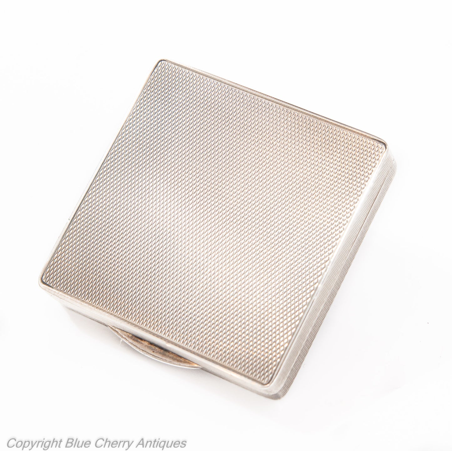 Fine Antique Silver Gilt & Hand Painted Enamel Compact HC Freeman Hatton Garden (Code 1941)