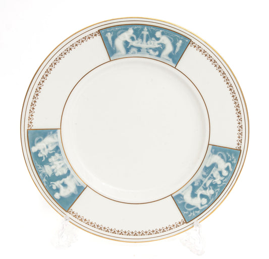 Minton China Tri Panel Pate sur Pate and Gilt Plate by Alboin Birks c1931 (Code 1967)