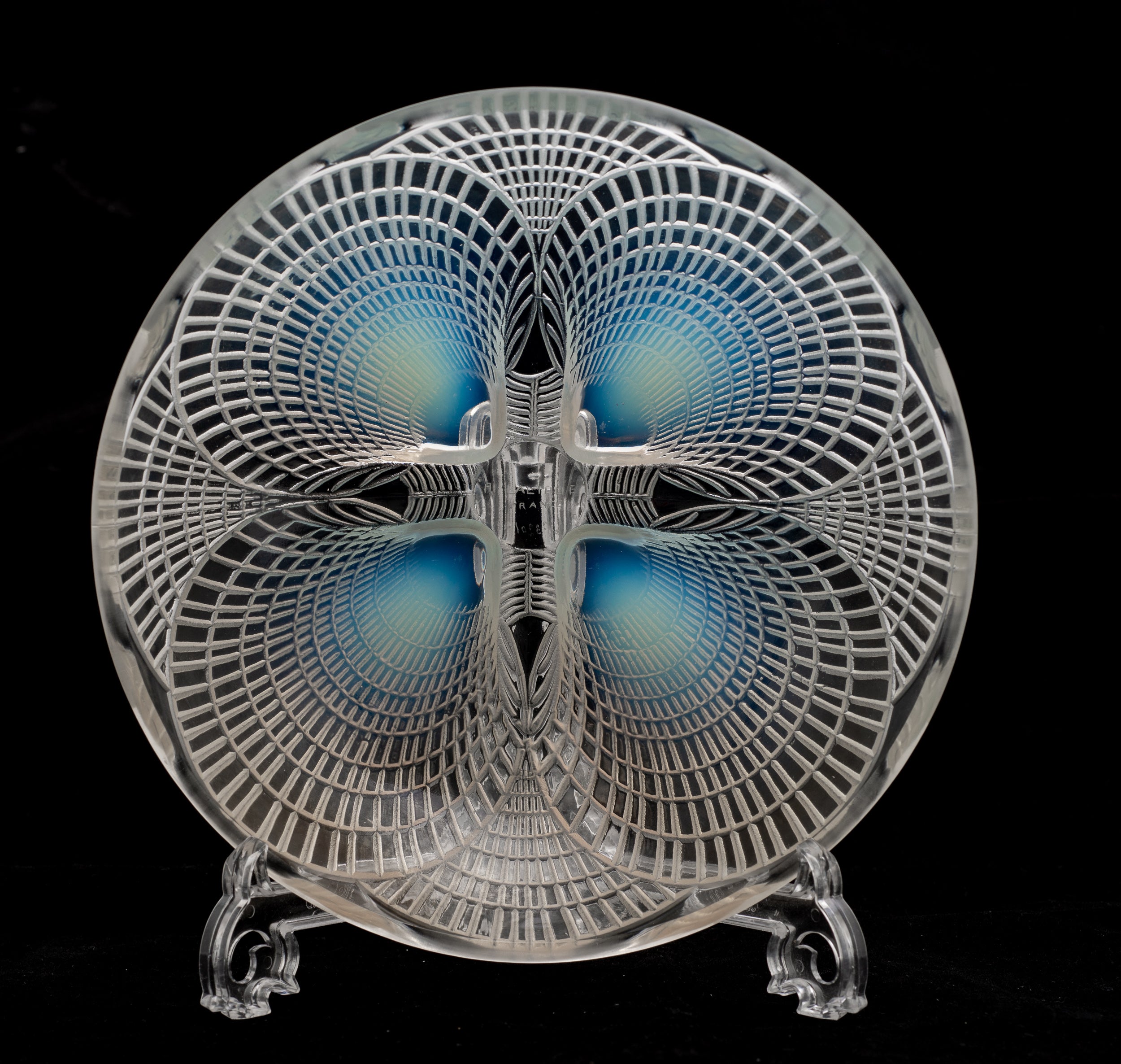 Rene Lalique Coquilles Art Deco French Opalescent Glass Bowl c1925 (Code 2152)