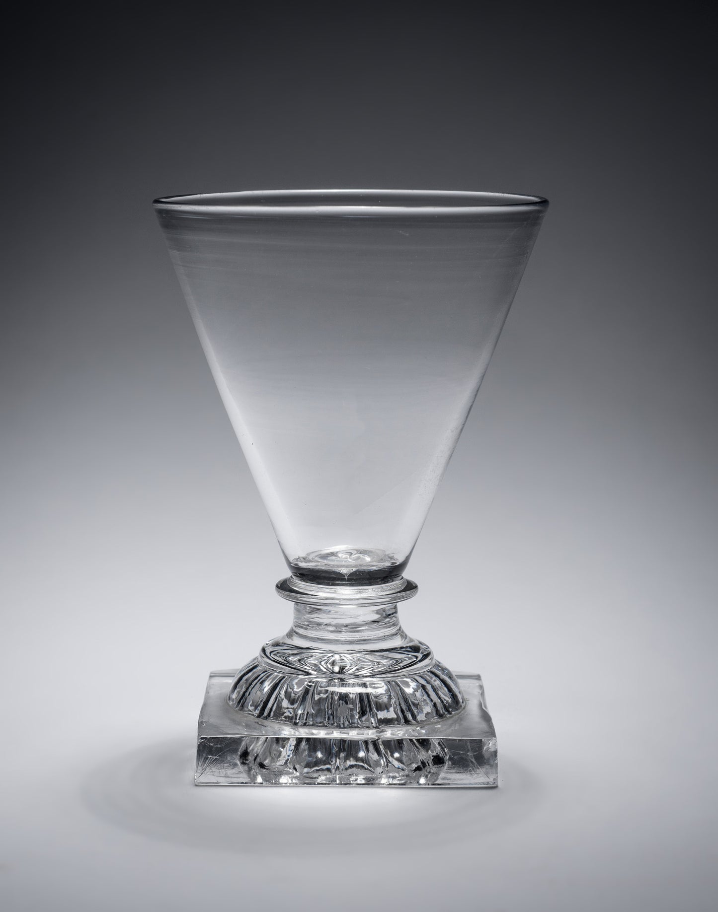 Georgian English Lead Glass Rummer with Lemon Squeezer Foot - Antique c1800 (Code 2172)