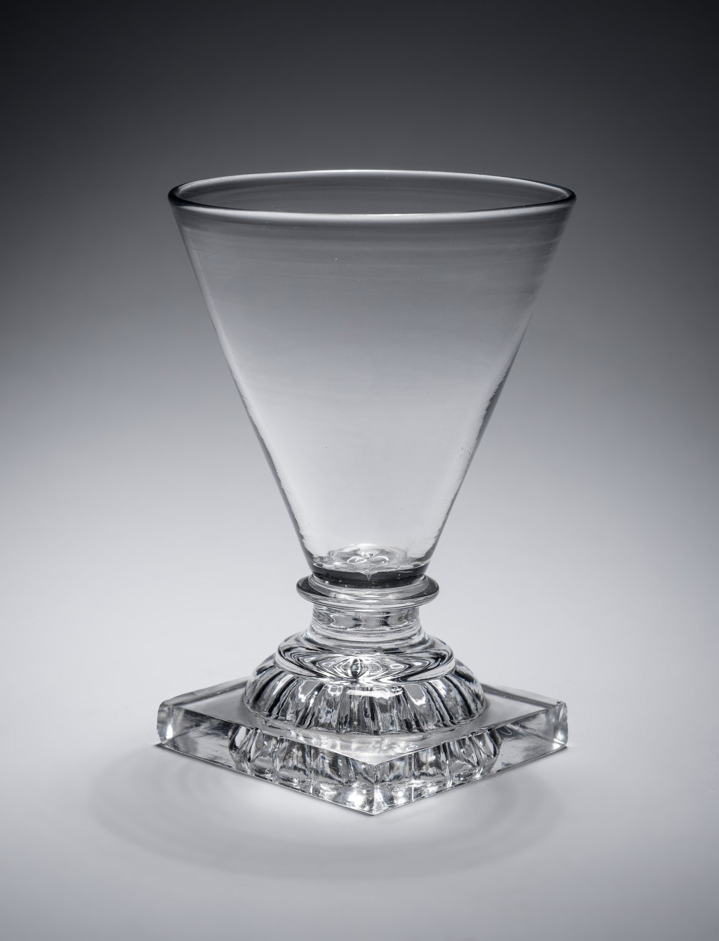 Georgian English Lead Glass Rummer with Lemon Squeezer Foot - Antique c1800 (Code 2172)