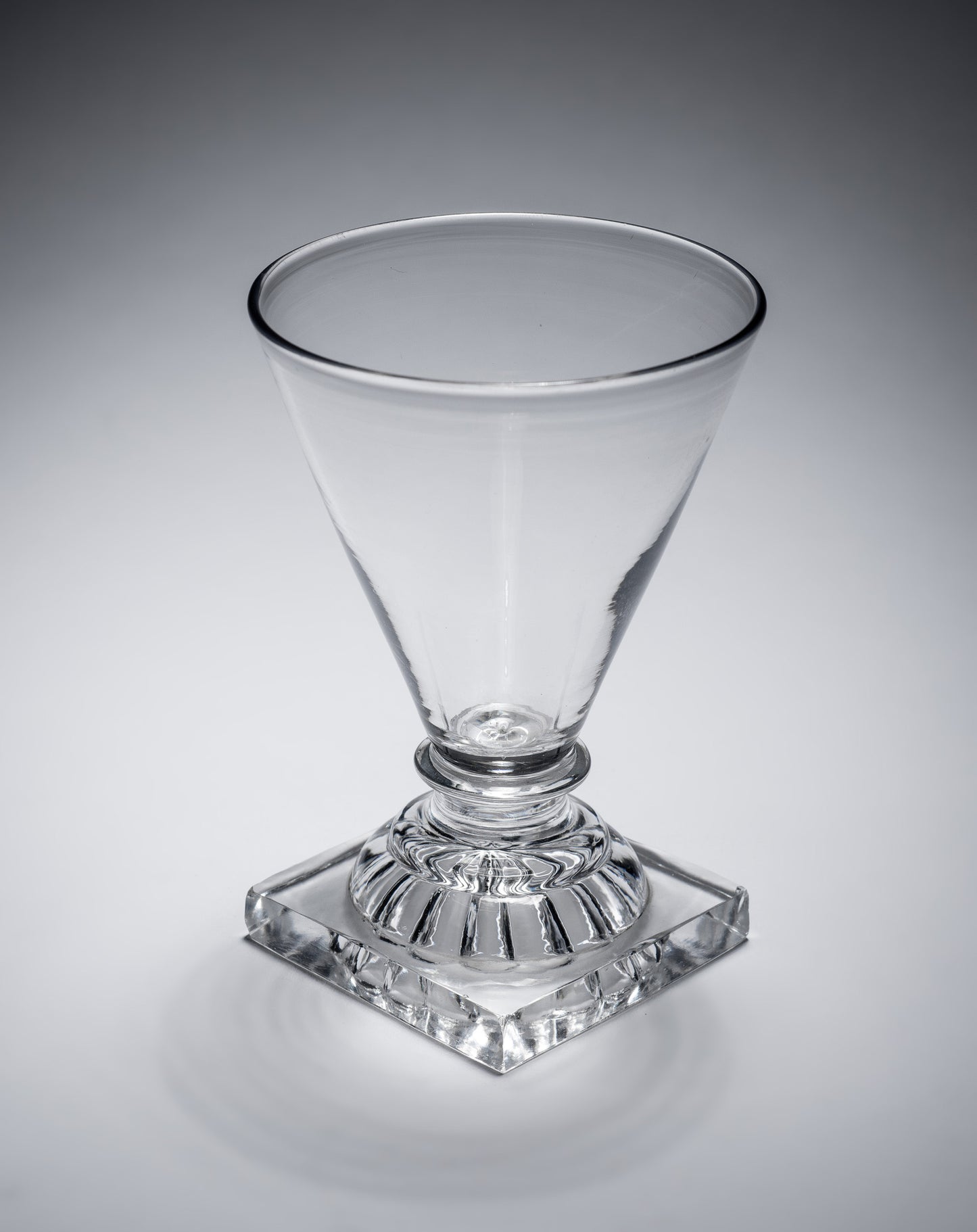 Georgian English Lead Glass Rummer with Lemon Squeezer Foot - Antique c1800 (Code 2172)