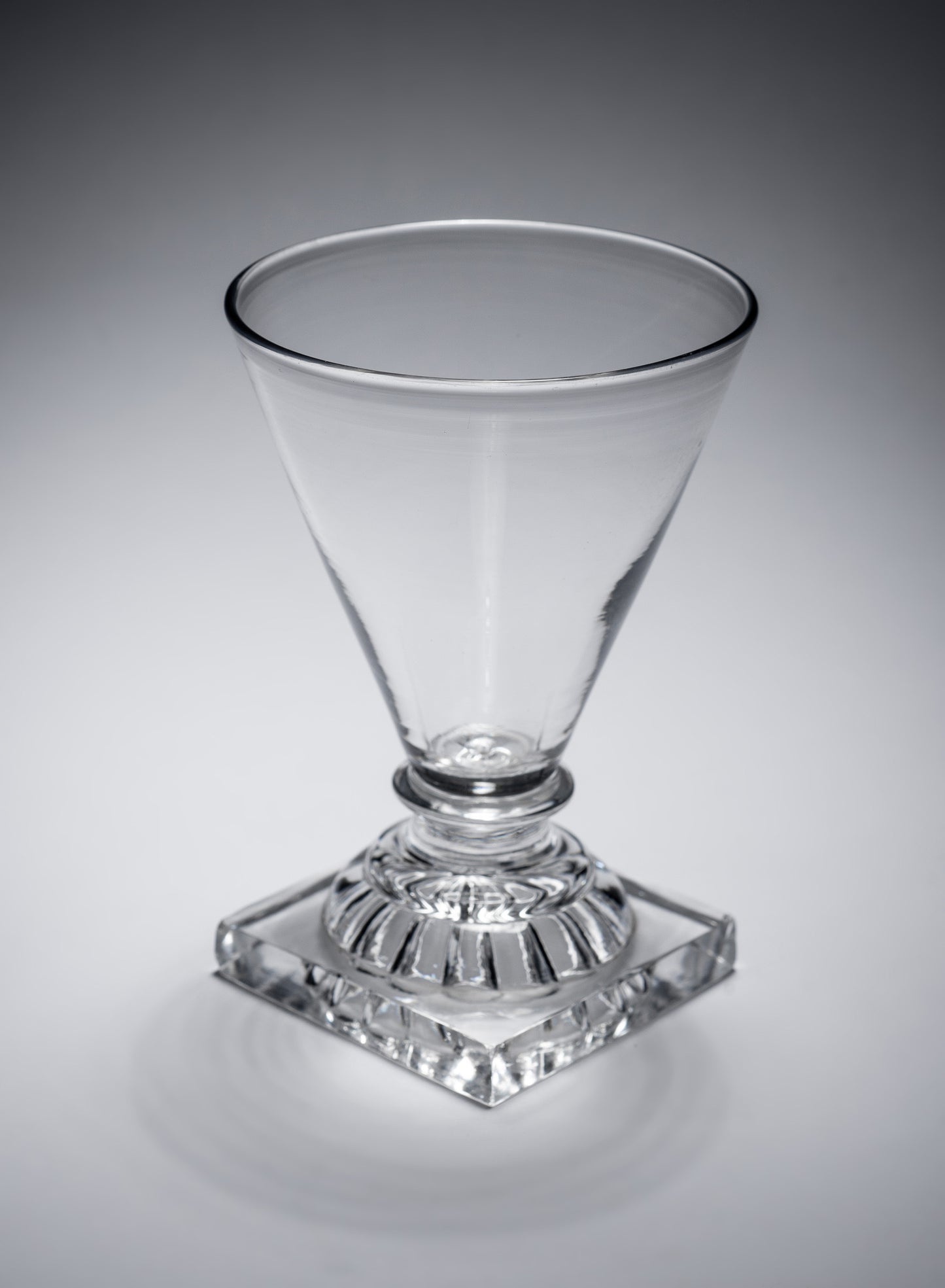 Georgian English Lead Glass Rummer with Lemon Squeezer Foot - Antique c1800 (Code 2172)