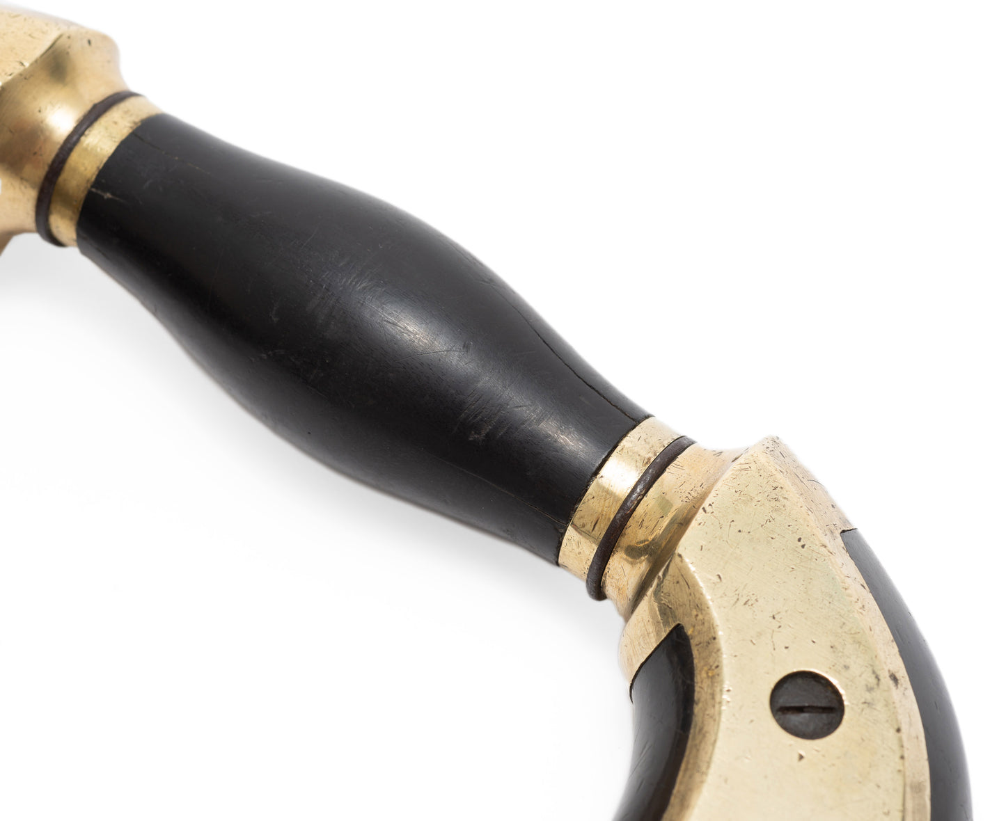Henry Pasley of Sheffield Warranted Superior Antique Ebony & Brass Brace Drill (Code 2213)