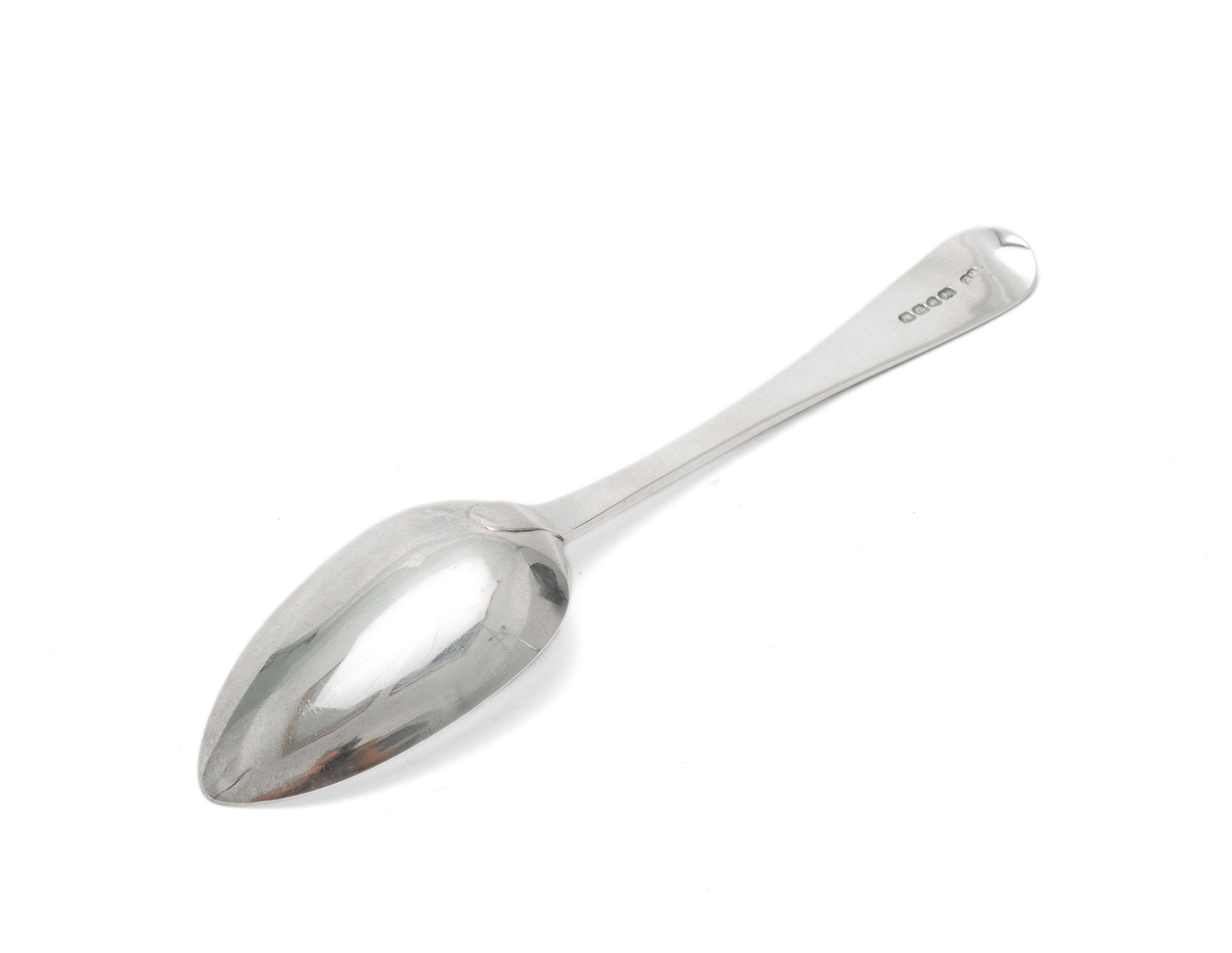 Large Silver Serving Spoon by William Eaton - Antique Victorian - London 1840 (Code 2214)