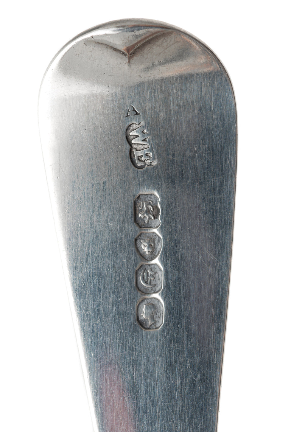 Large Silver Serving Spoon by William Eaton - Antique Victorian - London 1840 (Code 2214)