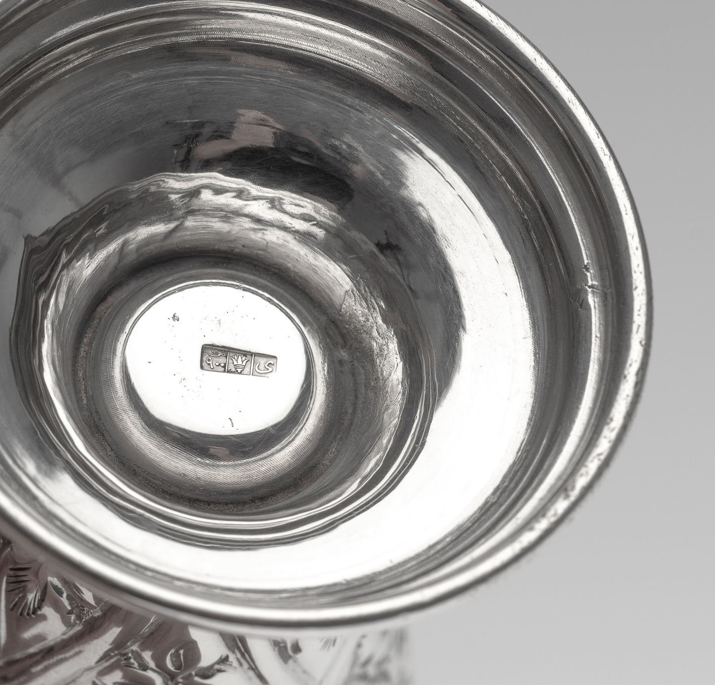 Vintage Egyptian Silver Vase in the Middle Eastern Islamic Style with Floral Panels (Code 2295)