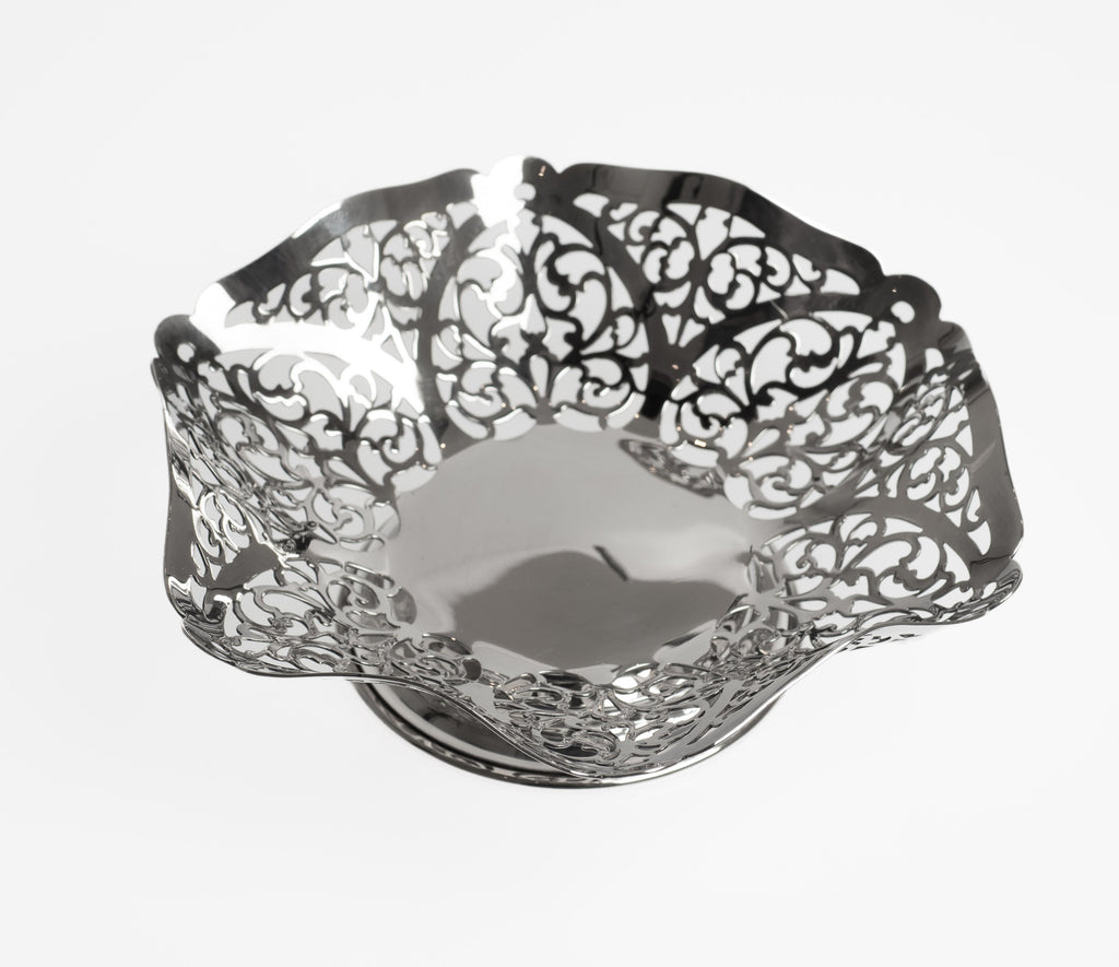 Vintage Silver Sweetmeat Dish with Pierced Sides - SJ Rose London 1974 (Code 2323)