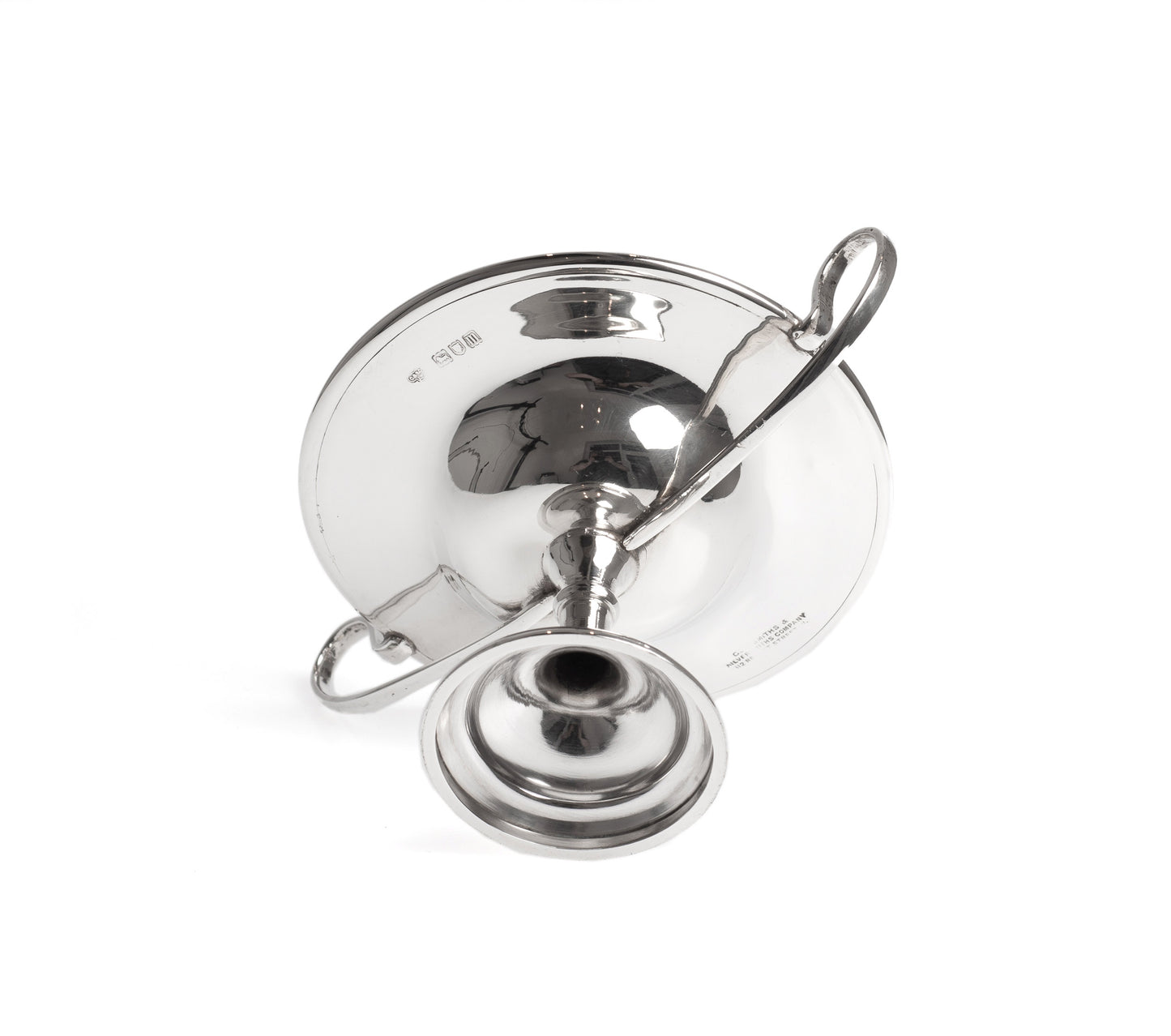Antique Silver Pedestal Dish Goldsmiths & Silversmiths London 1907 - Edwardian (Code 2324)