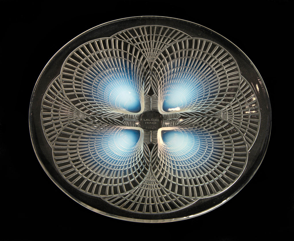 Rene Lalique Glass Coquilles Pattern Opalescent Plate Art Deco c1924 - Nr 3011 (Code 2331)
