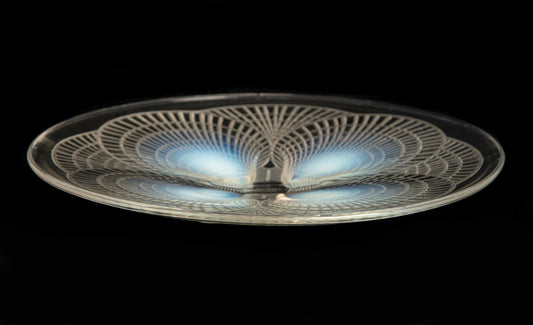 Rene Lalique Glass Coquilles Pattern Opalescent Plate Art Deco c1924 - Nr 3011 (Code 2331)