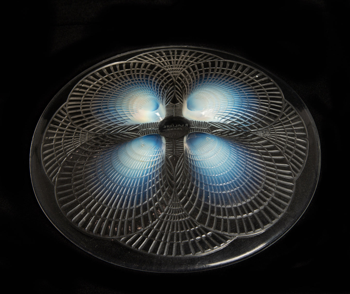 Rene Lalique Glass Coquilles Pattern Opalescent Plate Art Deco c1924 - Nr 3011 (Code 2331)