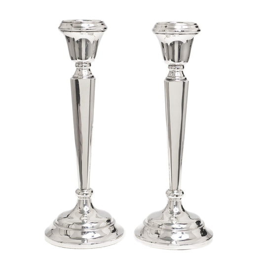 Pair Vintage Sterling Silver Candlesticks by Sanders & Mackenzie, B'ham 1968 (Code 2411)