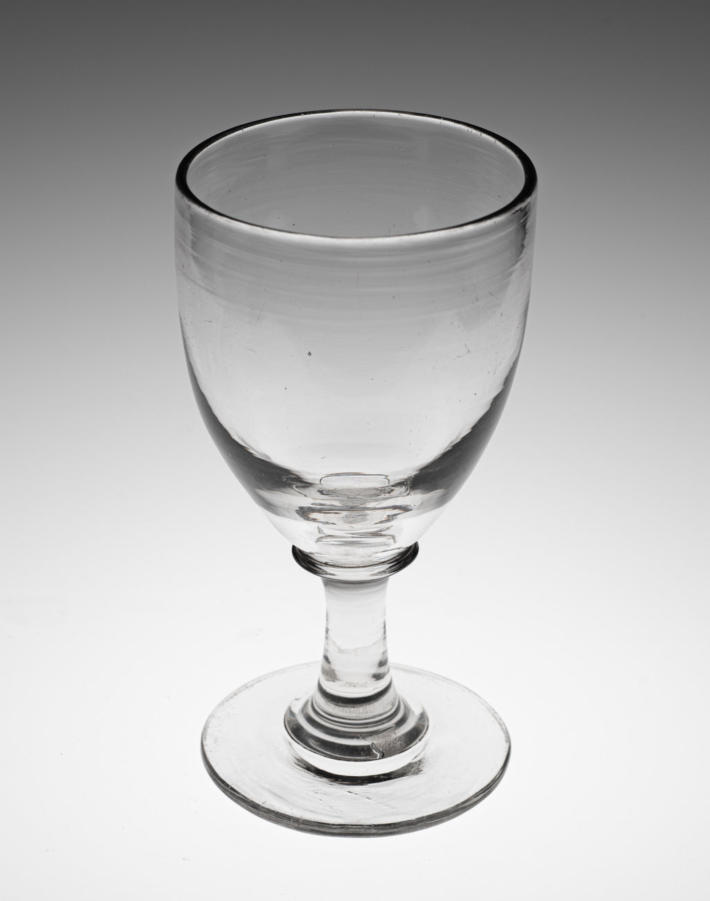Victorian Antique Tall Bistro Style Rummer Drinking Glass with Stem c1850 (Code 2428)