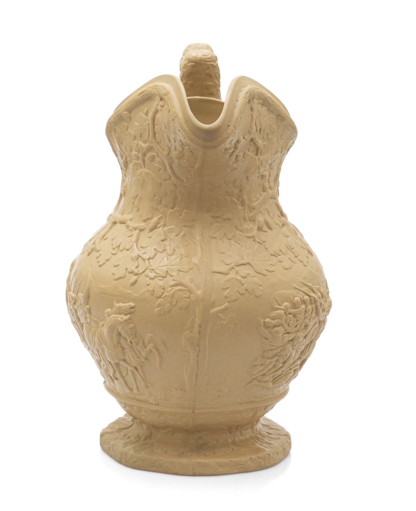 Charles Meigh Antique Julius Caesar & Boudicca Moulded Stoneware Jug c1839 (Code 2432)