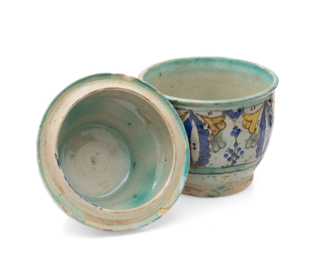Antique Colonial Indian Multan / Sindh Pottery Storage Jar in Polychrome Glaze (Code 2516)