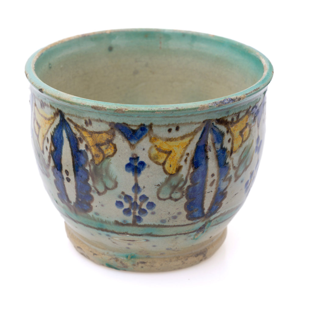 Antique Colonial Indian Multan / Sindh Pottery Storage Jar in Polychrome Glaze (Code 2516)