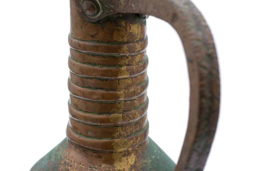 Antique Ottoman Turkish Large Copper Water Storage Jug Artisan Hand Made (Code 2532)