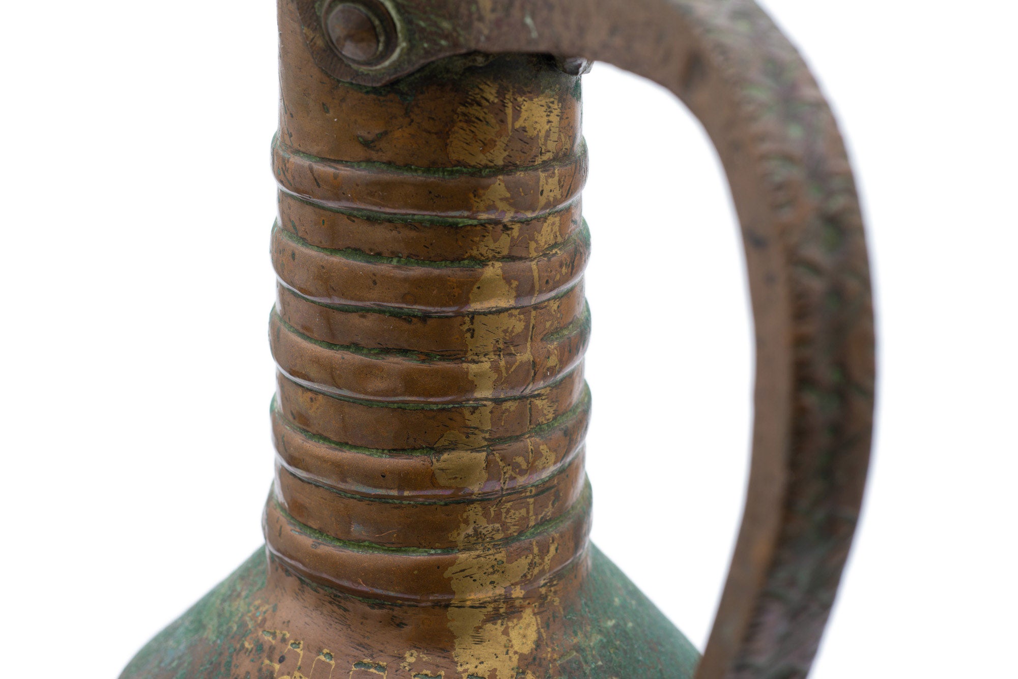 Antique Ottoman Turkish Large Copper Water Storage Jug Artisan Hand Made (Code 2532)