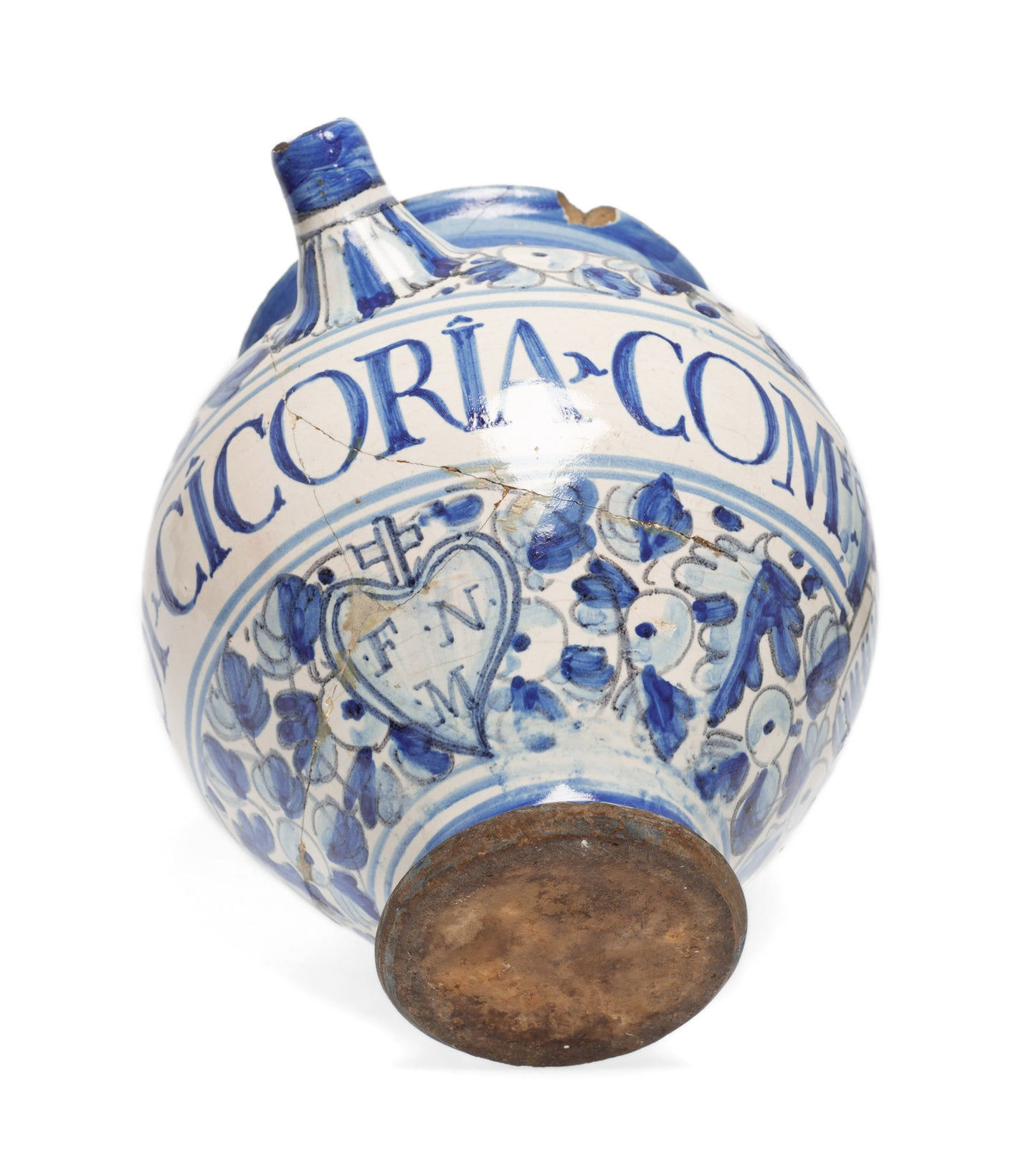 17th Century Antique Italian (Venice) Tin Glazed Wet Drug Syrup Jar / Albarello (Code 2604)